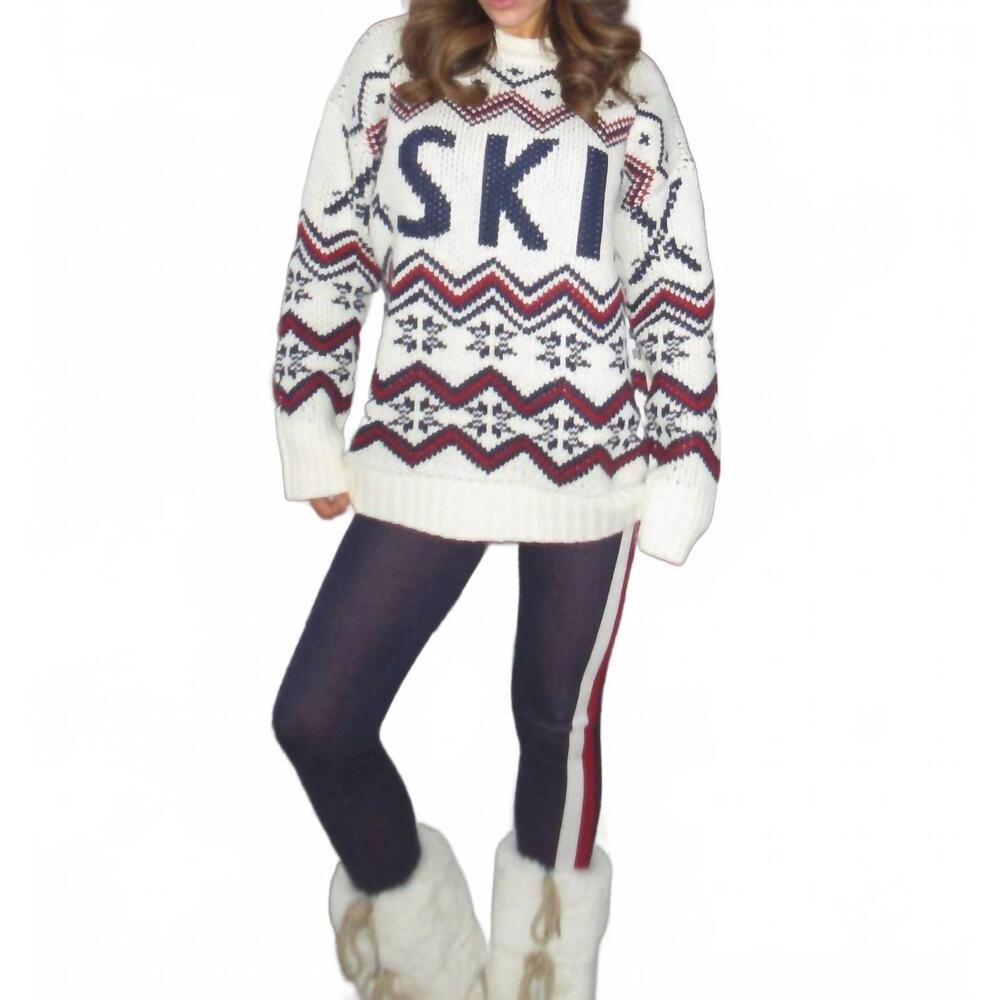 NEW SHOW ME YOUR MUMU ski in sweater in cream knit - Picture 4 of 4